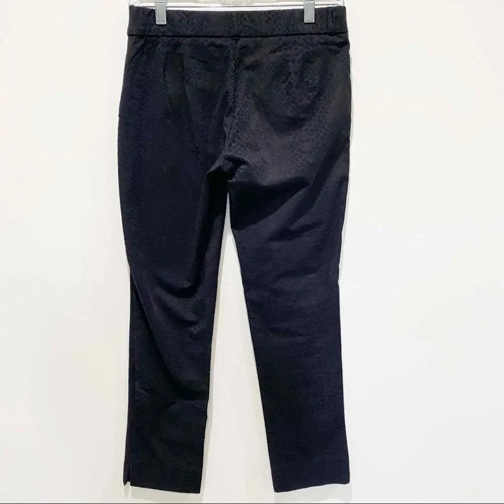 ZARA TRAFALUC womens black‎ skinny pants Sz Sm Snake Print Grunge Dark Feminine - Picture 3 of 6
